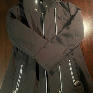 Calvin Klein Black Hooded Coat